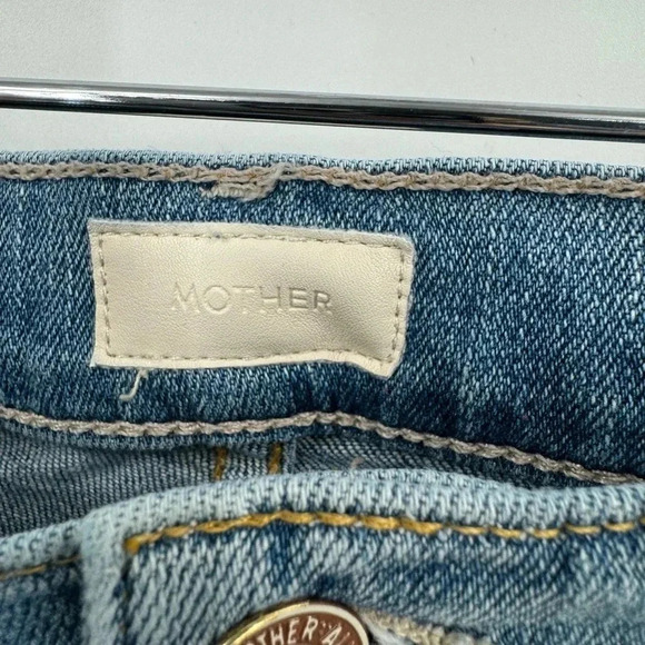 MOTHER HIGH WAISTED RIDER ANKLE KISS AND MAKE UP AGAIN JEANS SIZE 25 B2327 - Picture 4 of 7